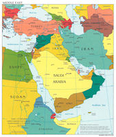 Middle East Map - CIA