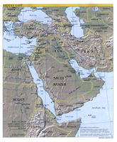 Middle East Map - CIA