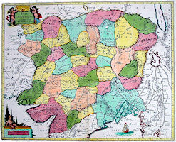 India 1662 by de Wit - Mughal Empire