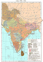 India History Map - 1700-1792