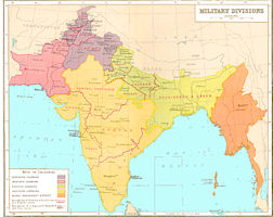 India Map 1931 - Military 