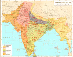 India Map 1931 - Race