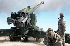 Sharang 155mm 45 calibre gun