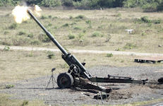 Sharang 155mm 45 calibre gun