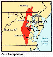Map - Israel - Area Comparison