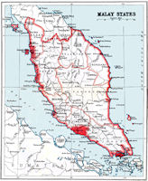 Malay States Map -1912 