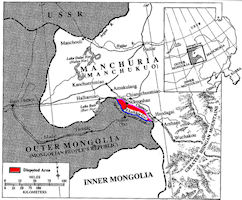 Manchukuo Border 1939 Map