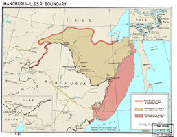 USSR-Manchuria Border Map