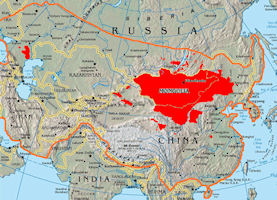 Greater Mongolia Map