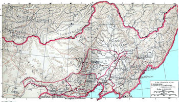 Mongolia History Map - Khitan / Liao 907-1125  AD
