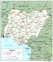 Nigeria Map - Political