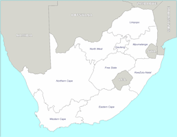South Africa Map - Provinces