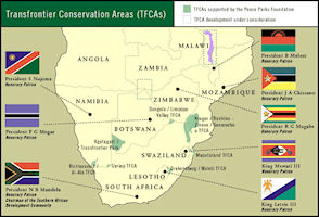 South Africa Map - Parks