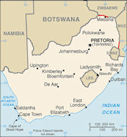 South Africa Map Fences