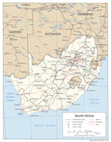 South Africa Map - Political