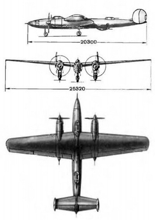 DVB-102 long-range, high-altitude bomber