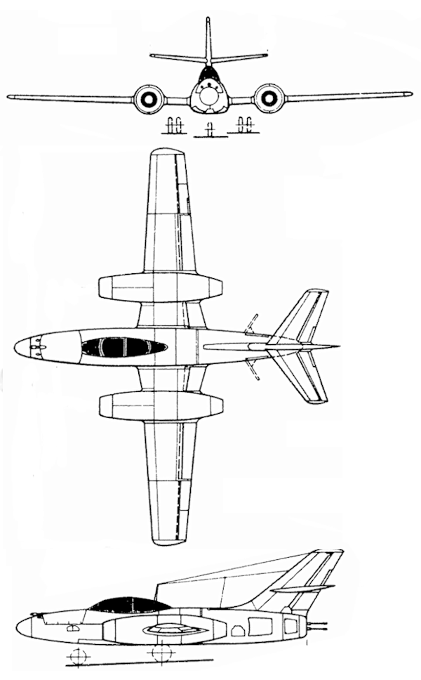 I-212 experimental two-engine interceptor