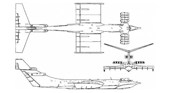 KM / KASP-B Caspian Sea Monster Ekranoplan