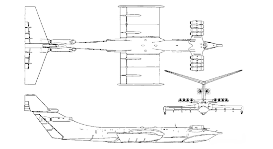 KM / KASP-B Caspian Sea Monster Ekranoplan