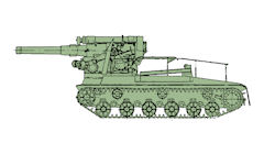 S-51 203mm self-propelled artillery