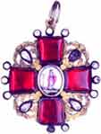 Sign of the order SV of Annas decorated with the diamonds