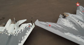 Sukhoi S-70 Okhotnik-B - Flight w/ su-57 