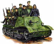 T-20 Komsomol light semi-armored artillery tractor