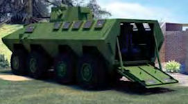 >Lazar-2 BTR-SR-8808 mine resistant ambush protected vehicle