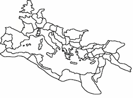 Map - Roman Empire 117 AD