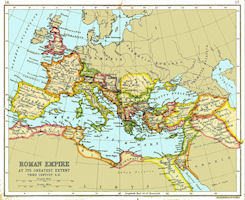Map - Roman Empire 300 AD
