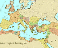 Map - Roman Empire 300 AD