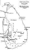 Ceylon History Map - 