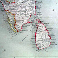 Ceylon History Map - 