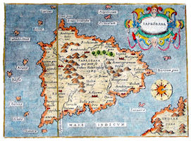 Map of Taprobane - 1572