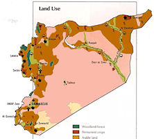 Syria Map - Land Use