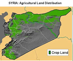 Syria Map - Agricultural Land