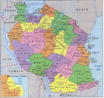Tanzania Map