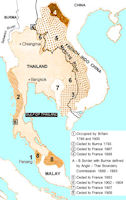Siam History Map - 1786