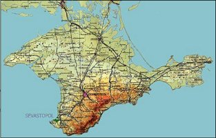 Ukraine Map - Crimea