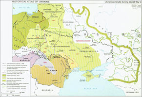 1939-1945 - World War II - Ukraine History Map