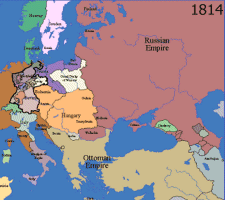 1814 Ukraine History Map