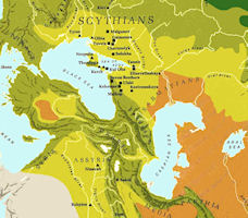 700 BC Scythians - Ukraine History Map