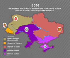 Ukraine Map - 1686