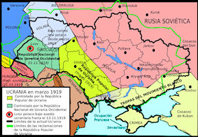 Ukraine Map - 1919