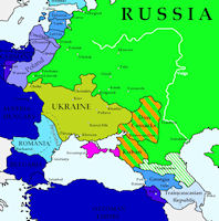 Ukraine Map - 1919