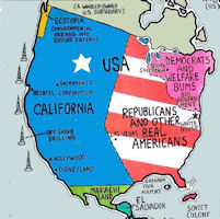 USA Map - Jesusland