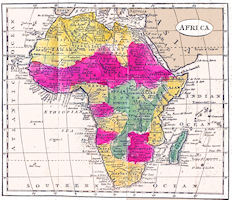 Africa Map - 1808