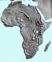 Africa Map - Elevation