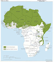 Africa Map - Islam
