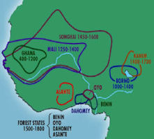 West Africa Map - 1500